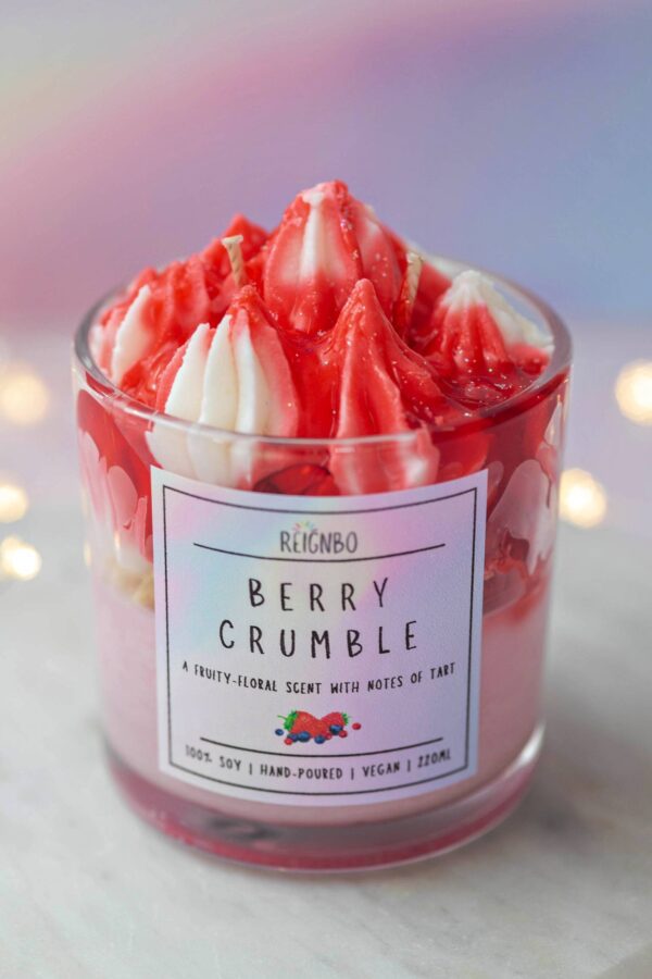 Berry Crumble Dessert Candle